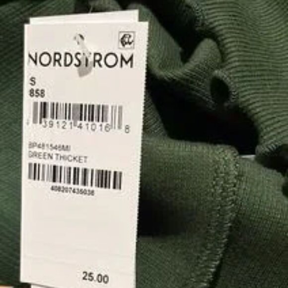 NWT NORDSTROM Flirty  Green BabyTee , Small - Picture 4 of 5